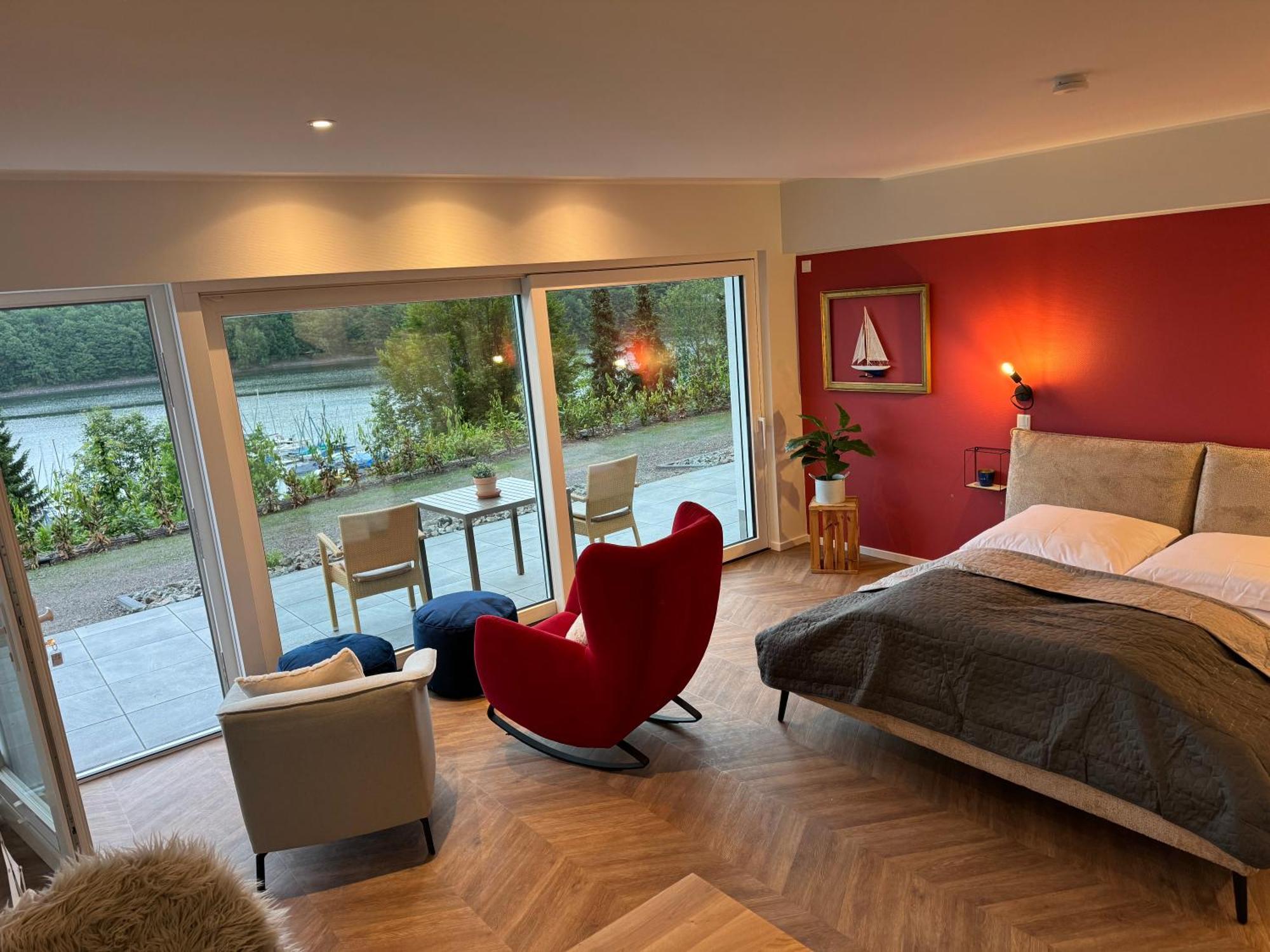 Ommi Kese See-Suite Sauna Biggesee Olpe bei Meschede Buitenkant foto